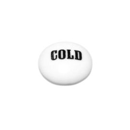 DORNBRACHT, 09260101090, CROSS HANDLE COLD PORCELAIN BUTTON