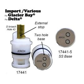 JERICH, 17441, QUARTER TURN IMP0RT CARTRIDGE FOR DELTA OR GLACEIR BAY