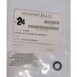 Newport Brass 91025 Newport Brass Fairfield Kitchen Faucet Spout O-Ring #2-110| NorthShoreFaucets.com