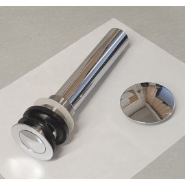 CSB, 398CP, LAVATORY 1 1/4" BRASS PUSH POP-UP DRAIN ASSEMBLY, CHROME PLATED