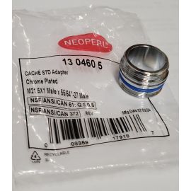 NEOPERL, 1304605, CACHE JR MALE M21.5X1 AERATOR ADAPTER