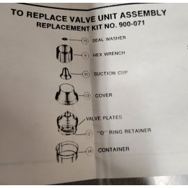 PFISTER, 900-071, FLOW-MATIC VALVE UNIT ASSEMBLY FOR SINGLE HANDLE KITCHEN AND LAVATORY FAUCETS - DISCONTNUED