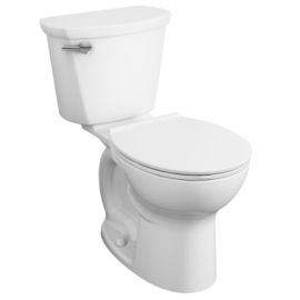 AMERICAN STANDARD, 215BA004.020, CADET PRO TWO-PIECE 1.6 GPF/6.0 LPF CHAIR HEIGHT ROUND FRONT TOILET, WHITE