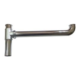 CSB, 3265HCP, 20 GAUGE 1 1/2" x 16" END OUTLET CONTINUOUS WASTE DIRECT CONNECT STYLE, PLATED CHROME