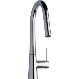 CHICAGO FAUCET, 434-ABCP, 1.5GPM DECK MOUNTED SINGLE-HOLE MOUNT KITCHEN FAUCET WITH PULL-DOWN SPOUT, CHROME