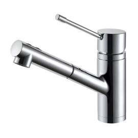 CONCINNITY, 500360-PCH, VANGUARD CONTEMPORARY PULL-OUT SINGLE HANDLE KITCHEN FAUCET, CHROME