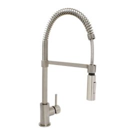 CONCINNITY, 510106-PCH, SAVOIA CONTEMPORARY PULL-DOWN SINGLE HANDLE KITCHEN FAUCET, Satin Nickel