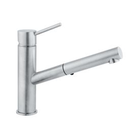 CONCINNITY, 522000-NST, MODICA CONTEMPORARY PULL OUT SINGLE HANDLE KITCHEN FAUCET, NATURAL STAINLESS