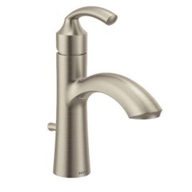 MOEN, 6170BN, GLYDE ONE-HANDLE HIGH ARC BATHROOM FAUCET, BRUSHED NICKEL