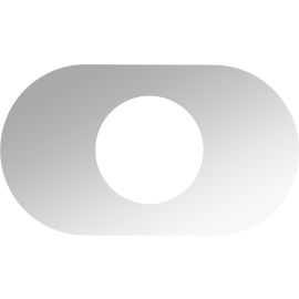 JONES STEPHENS, CU-100, 14"L X 8"W UNIVERSAL STANDARD SHOWER MIRROR ACRYLIC SINGLE HANDLE COVER PLATE