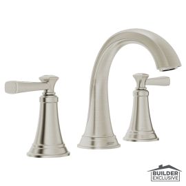 AMERICAN STANDARD, 7617807.295, GLENMERE 8" 1.2GPM WIDESPREAD 2-HANDLE BATHROOM FAUCET WITH LEVER HANDLES, BRUSHED NICKEL