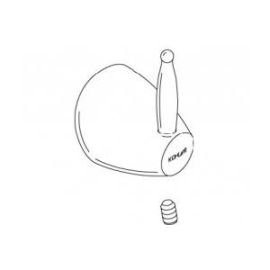 KOHLER, 79051-CP, HANDLE ASSEMBLY FOR K-T197 WALL-MOUNT LAVATORY FAUCET , CHROME