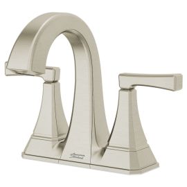 AMERICAN STANDARD, 7612207.295, CRAWFORD 4" 1.2 GPM CENTERSET 2-HANDLE BATHROOM FAUCET WITH LEVER HANDLES, BRUSHED NICKEL
