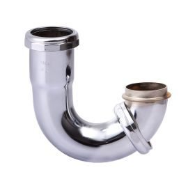 CSB, 10227CP, 20 GAUGE 1 1/2" J-BEND SINK TRAP, CHROME PLATED