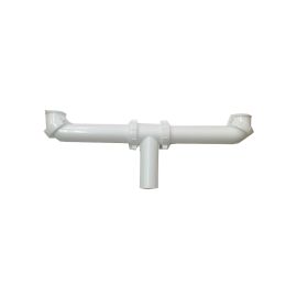 CSB, 5267, 1 1/2" x 16" CENTER OUTLET DIRECT CONNECTION WITH BAFFLE TEE, WHITE