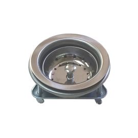 CSB, 724BSS, EASY MOUNT STRAINER WITH BRASS NUTS, STAINLESS STEEL