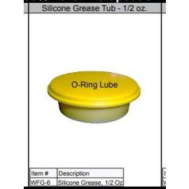 LORHDAL, WFG-6, SILICONE O-RING YELLOW GREASE TUB - 1/2 OZ (O-RING LUBE)