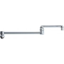 CHICAGO FAUCETS, DJ18E35JKABCP, 18" DOUBLE-JOINTED SWING SPOUT, CHROME