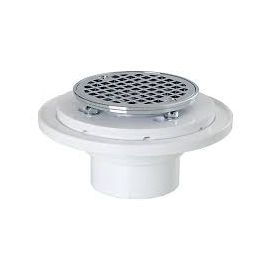 PASCO, 8017, 2 IPS X 3" PVC/BRASS WITH ROUND HEAD SHOWER STRAINER, CHROME