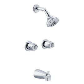 GERBER, G004652083, ADA-COMPLIANT 1.75GPM CLASSICS 6' CENTERS TWO-HANDLE TAB AND SHOWER FITTING, CHROME