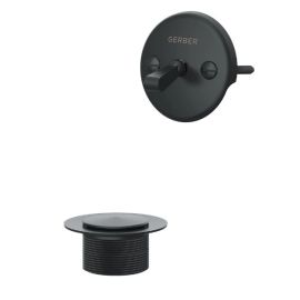 GERBER, G0086853BS, CLASSICS BRASS POP-UP DRAIN TRIM KIT, SATIN BLACK, BRUSHED BRONZE