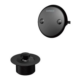 GERBER, G0086883BS, CLASSICS BRASS LIFT AND TURN DRAIN TRIM KIT, SATIN BLACK