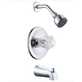 GLACIER BAY, 108-191, ARAGON SINGLE-HANDLE TUB AND SHOWER SET, CHROME