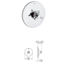 GROHE, 19723EN0, ATRIO PRESSURE BALANCE VALVE TRIM, BRUSHED NICKEL