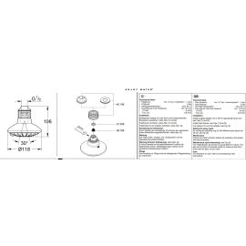 GROHE, 2727000E, EUPHORIA 1.5 GPM 110 MONO 1 SPRAY HEADSHOWER 5,7L US, CHROME
