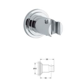 GROHE, 28690000, SENA SHOWER WALL REST, CHROME - DISCONTINUED
