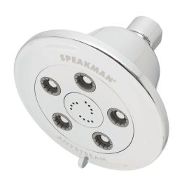 SPEAKMAN, S-3011-E2, CHELSEA FIXED SHOWER HEAD, ADJSUSTABLE 2 SPRAY (1.5 AND 2.0 GPM) SETTINGS, POLISHED CHROME