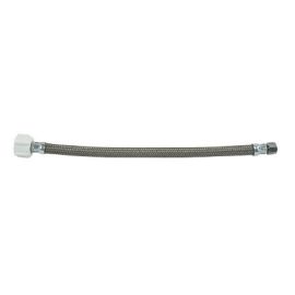 ARROWHEAD, HS37C87B-12, BRAIDED STAINLESS STEEL TOILET SUPPLY LINE 3/8" COMPRESSION x 7/8" BC x 12" LONG