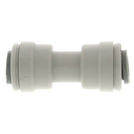 JOHN GUEST, 749884, 1/4" O.D. NPTF Polypropylene Push-to-Connect Grey Coupling Fitting