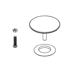 KOHLER, 1056135-CP, SUB-ASSEMBLY STOPPER, CHROME