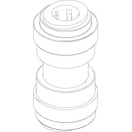 KOHLER, 1104495, PUSH-IN CONNECTOR .500-.375