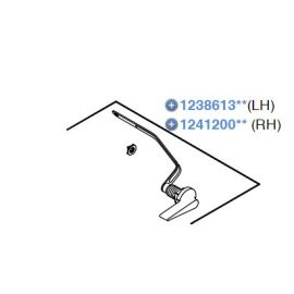 KOHLER,1241200-CP, SAN SOUCI RIGHT-HAND TRIP LEVER KIT, CHROME