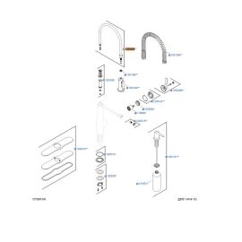KOHLER, 1262406, HOSE KIT FOR K-R10651-SD-CP