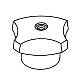 KOHLER, 41981-C-CP, FOUR-ARM HANDLE, CHROME