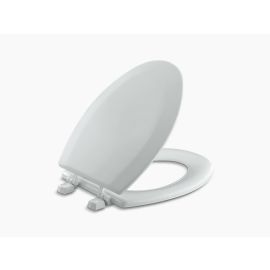 KOHLER, 4712-T-95, TRIKO ELONGATED TOILET SEAT WITH PLASTIC HINGES, ICE GREY