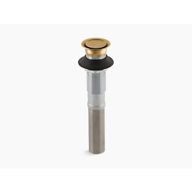 KOHLER, 7124-BGD, BATHROOM POP-UP CLICKER DRAIN WITHOUT OVERFLOW, OIL RUBBED BRONZE