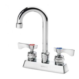 KROWNE 15-325L, ROYAL SERIES 4" CENTER DECK MOUNT FAUCET WITH 3-1/2" GOOSENECK SPOUT