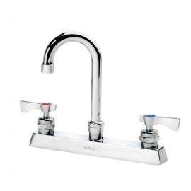KROWNE,15-525L, ROYAL SERIES 8" CENTER DECK MOUNT FAUCET WITH 3-1/2" GOOSENECK SPOUT