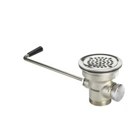 KROWNE, 22-201, 3" TWIST WASTE DRAIN WITH 1-1/4" OVERFLOW OUTLET