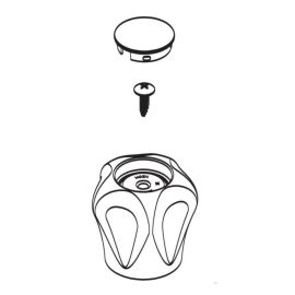 MOEN, 100617, HANDLE KIT WITH HOT/COLD INSERTS