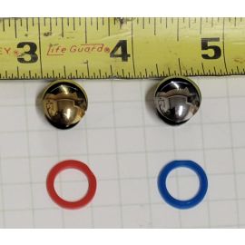 MOEN, 115034, HANDLE CAP KIT, CHROME/POLISHED BRASS