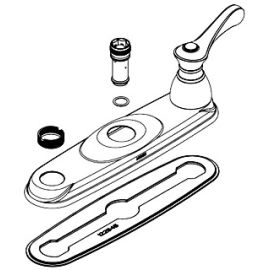 Moen 123342 DECK GASKET, 2H KITCHEN | NorthShoreFaucets.com