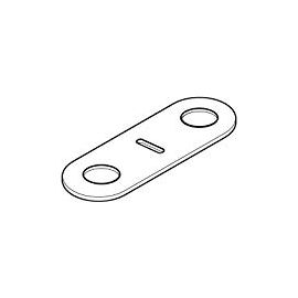 Moen 128869 Gasket Deck Gskt Chr. Dimensions: H: 0.25 W: 5.1 L: 8.7. | NorthShoreFaucets.com