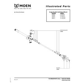 MOEN, 129665, HANDLE KIT FOR COLD SILLCOCK