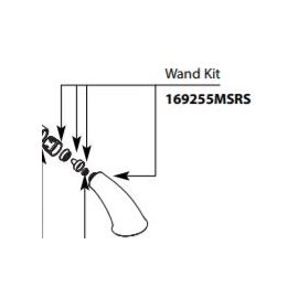 MOEN, 169255MSRS, MICROBAN SPOT RESIST PULLOUT WAND KIT, STAINLESS