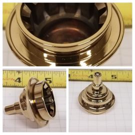 MOEN MONTICELLO PRE-M PACT MODEL HANDLE SKIRT KIT, POLISHED BRASS -DISCONTINUED